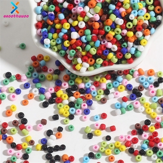 500 pzs cuentas de cristal hechas a mano DIY de Color sólido para hacer joyas pendientes pulseras accesorios borla de aproximadamente 3 mm (1)