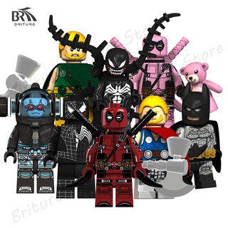 KT1004 Rosa Deadpool Minifiguras Lego Venom Batman Bloques Juguetes (1)