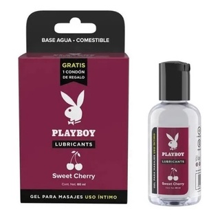 Lubricante Comestible Playboy Sabor Cereza Base Agua 60ml
