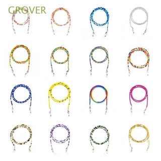 GROVER All-match Face protection Necklace Neck Straps Glasses Chain Crystal Bead Chain Trendy Anti-lost Hold Straps Men Fashion Children protection Cord Holders