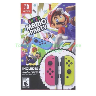 (Juego/Consola) Nintendo Switch Joy - Con Neon L rosa + R amarillo Bundle Mario Party Console/consola de juegos