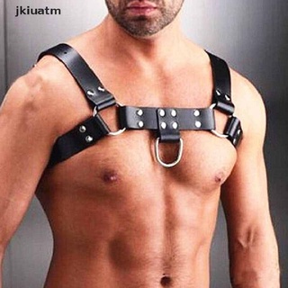 jkiuatm mujeres hombres sexy bondage cinturón de cuero arnés de pecho hebillas gay fetish clubwear mx