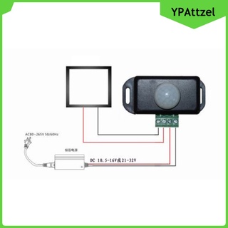 compatible dc 12v~24v 8a automático led pir sensor de movimiento interruptor de cuerpo humano infrarrojo activado interruptor de luz para bricolaje luz