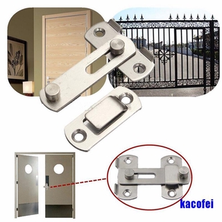 New Stainless Steel Home Safety Gate Door Bolt Latch Slide Lock Hardware+Screw