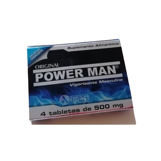Power Man Vigorizante para Hombres 4 Tabletas