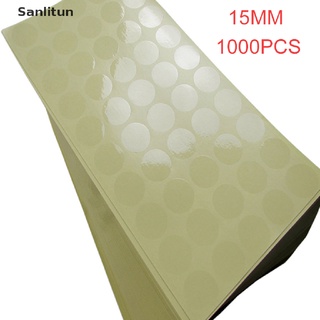 Sanlitun 1000 15MM clear round sticker round transparent labels circle PVC Sealing labels Hot Sale (1)