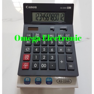 Canon AS-2200-12 dígitos calculadora de escritorio calculadora de escritorio de oficina (1)