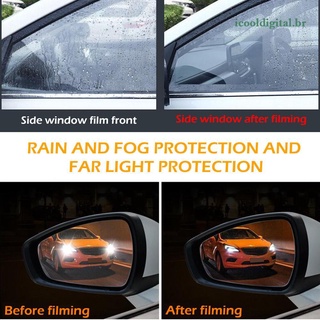 Ic-stock ^4 pzs películas protectoras para ventana/espejo lateral de coche/películas antiniebla transparentes a prueba de lluvia (6)