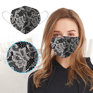 Dust-Proof Mask Five-Layer Protective Lace Printing Protective Mask