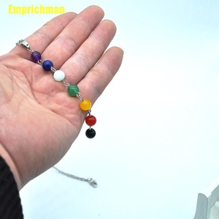 [Emprichman] 7 Cuentas De Chakra Colgante Collar Yoga Reiki Curación Balancing Collares (7)