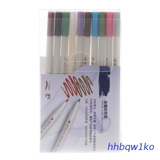 hhbqw1ko.mx 10pcs Metallic Colored Ink Water Chalk Pen For Scrapbook Photo Album Art Marker