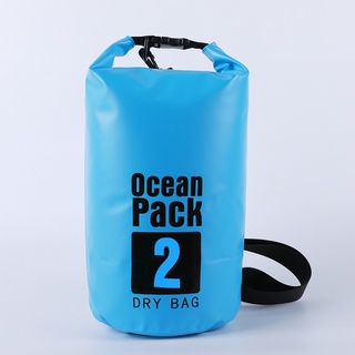 mejor bolsa seca impermeable de 2 l natación al aire libre drift kayaking bote pack de almacenamiento (7)