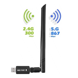 Adaptador USB 3.0 WiFi tarjeta de red inalámbrica antena 802.11 b/g/n DUAL 5G/2.4G, 1200Mbps