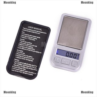Moonking 0.01g-100g Mini ultradelgada joyería Digital portátil bolsillo escala