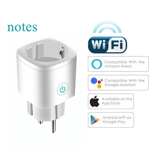 [En stock] WiFi Smart Plug Outlet Tuya Monitor De Control Remoto Electrodomésticos Funciona Con Alexa Google Home Sin Necesidad De Concentrador