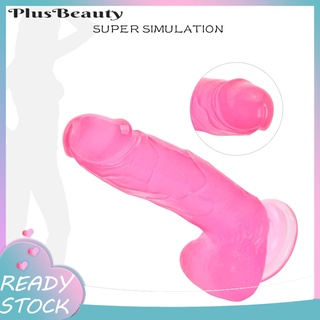 pluscloth realista silicona consolador mujeres impermeable realista pene G Spot estimulador de clítoris