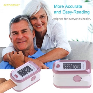 GOTITLIKETHAT Blood Oxygen Saturation Monitor (SpO2) with Pulse Rate and Pulse Bar Graph