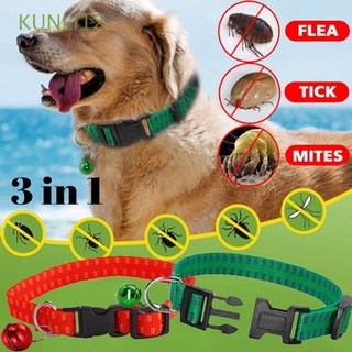 KUNLI12 Nylon Dog Collar Effective Pet Suppies Neck Strap Kill Insect Mosquitoes Outdoor Insecticidal Safety Adjustable Anti Flea Mite Tick/Multicolor