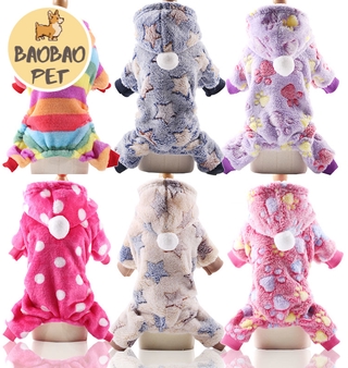 [baobaopet]primavera, otoño e invierno engrosada mascota linda ropa térmica para mascotas, ropa para mascotas, ropa de perro, gato, ropa en stock