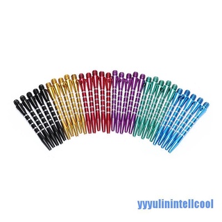 [yyyulinintellcool] 30pcs 6 colores aleación de aluminio 53 mm ejes de dardos de Color mezclado 2BA hilo dardo