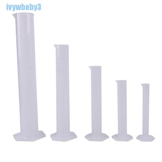 [IW] 10/25/50/100/250ML Plastic Measuring Cylinder Laboratory Test Graduated Tube BO