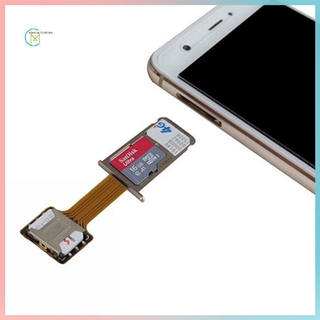 ☀Contento☀Portable Hybrid SIM Card Slot Dual SIM Card Adapter Extender For Phone (9)