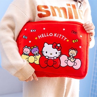 Lindo iPad Tablet Bolsa De Dibujos Animados Sanrio Kuromi Hello Kitty My Melody Felpa De Estilo Japonés Para Niña Niño