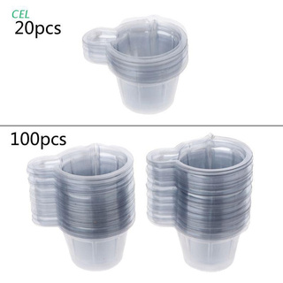 CEL 100Pcs 40ML plástico desechable tazas dispensador para bricolaje resina epoxi joyería fabricación de joyas