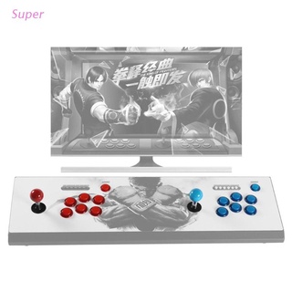 Super DIY Arcade juego de Control de tablero de 2 jugadores Joystick Kits de juego con 20 LED Arcade botones 2 cero Delay USB codificador