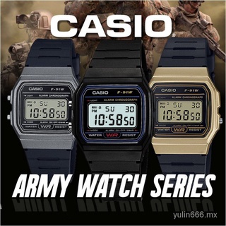 YL🔥Stock listo🔥PROMOCIÓNReloj Casio reloj electrónico Casual reloj hombres F-91W-1