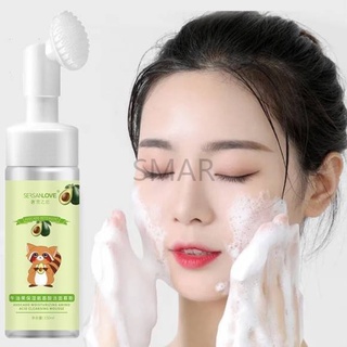 Sersanlove limpiador Facial espuma Mousse lavado Facial con cepillo de silicona masaje cabeza limpieza profunda poro SM