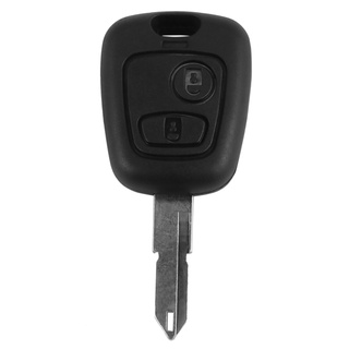 llave remota del coche de 2 botones de la llave de la carcasa de la llave de coche para peugeot 206 (2)