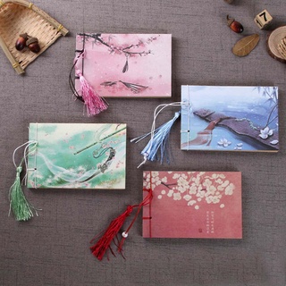 CURTES 1PC Sketchbook Vintage Graffiti Sketch Book Notebook Notepad Weekly Planner Art Supplies Chinese Style Painting Journal Diary Stationery (4)