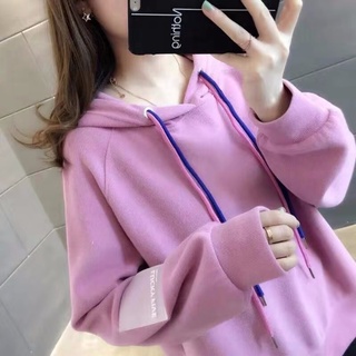 Top con capucha todo-partido estudiante versión coreana 2019 primavera y otoño nuevo abrigo suelto universidad viento suéter femenino moda ins