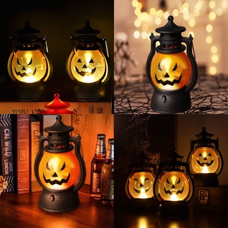 Luces de accesorios de decoración de escena de decoración de linterna de calabaza de Halloween