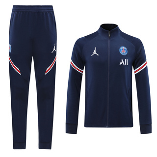 temporada 20-21 calidad superior PSG playera playera camiseta de entrenamiento de color azul Top y Pants Suit