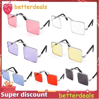 7 colores encantadores lentes de sol cuadrados para gato/lentes de sol/lentes de reflejo para perros pequeños/gatos/mascotas/accesorios