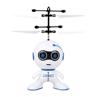 +^dealmore.mx^+Mini Robot volador de inducción 2CH Gyro helicóptero Drone regalos de navidad