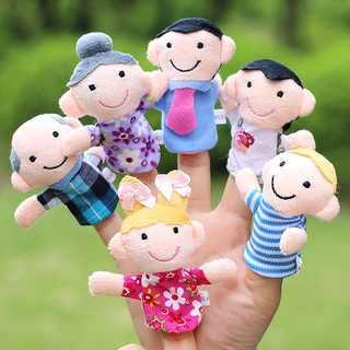 6PC Family Modeling Finger Cover Novelty Grandparents Family Finger Cover Toys (1)