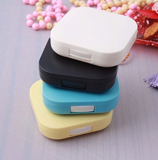 Mini Travel Shape Contact Lens Case Box Container Holder