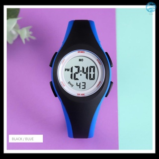 Nuevo SKMEI 1459 luminoso 5ATM impermeable Digital reloj deportivo infantil alarma calendario semana fecha hora reloj de pulsera para adolescentes con correa de PU (4)