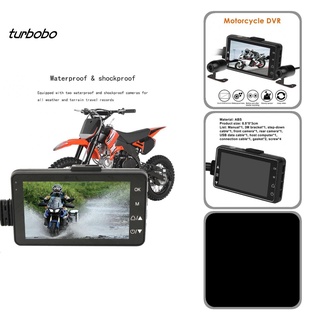 Turbobo portátil grabadora de motocicleta gran angular visión 720P 3 pulgadas DVR cámara con Sensor de gravedad para Motocross