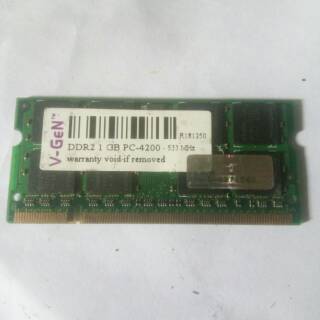 Ddr2-1gb PC4200 V-Gen segunda memoria portátil/RAM