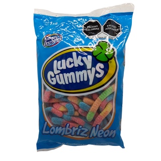 Gomitas Lucky Gummys Lombriz Neon 1 Kg