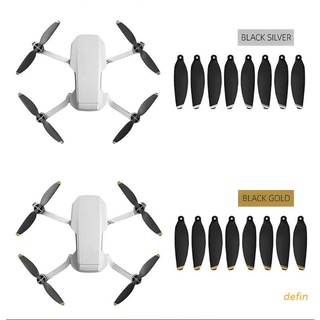 defin 4 pares 4726f hélices plegables de bajo ruido cuchillas de liberación rápida hélices para dji mavic mini drone accesorios