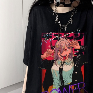 Verano Anime mujer camiseta estética suelta mujer camiseta Punk Rock Streetwear señoras Top gótico T-shirt Harajuku ropa