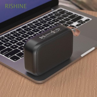 RISHINE Exterior Vocero Bajo Bocina Bluetooth Altavoz de radio Mini Portátil USB Inalámbrico Caja se Sonidos/Multicolor