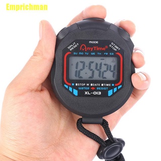 [Emprichman] Lcd Digital profesional cronógrafo temporizador contador de parada reloj cronómetro de mano