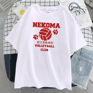 Haikyuu voleibol Club carta roja Anime impresión camiseta camisetas Hip Hop suelta camiseta tops