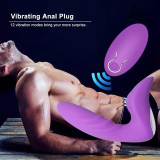 <lushastore> g-spot silicona anal butt plug unisex adulto sexo succión juguete control remoto